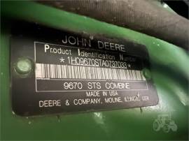 2010 JOHN DEERE 9670 STS