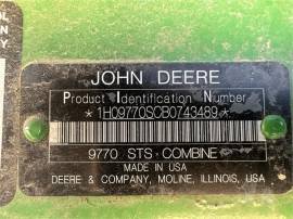 2011 JOHN DEERE 9770 STS