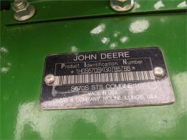 2016 JOHN DEERE S670