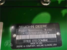 2018 JOHN DEERE S780