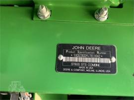 2020 JOHN DEERE S780