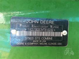 2021 JOHN DEERE S790