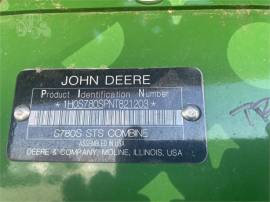 2022 JOHN DEERE S780