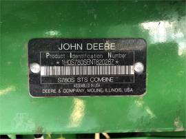 2022 JOHN DEERE S780