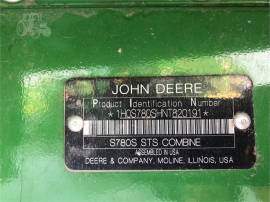 2022 JOHN DEERE S780