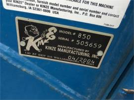 2005 KINZE 850