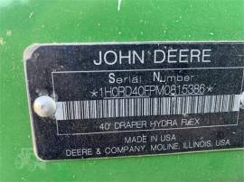 2021 JOHN DEERE RD40F