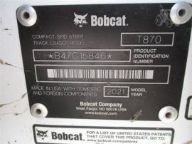 2021 BOBCAT T870