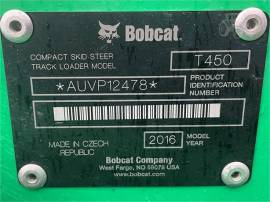 2016 BOBCAT T450